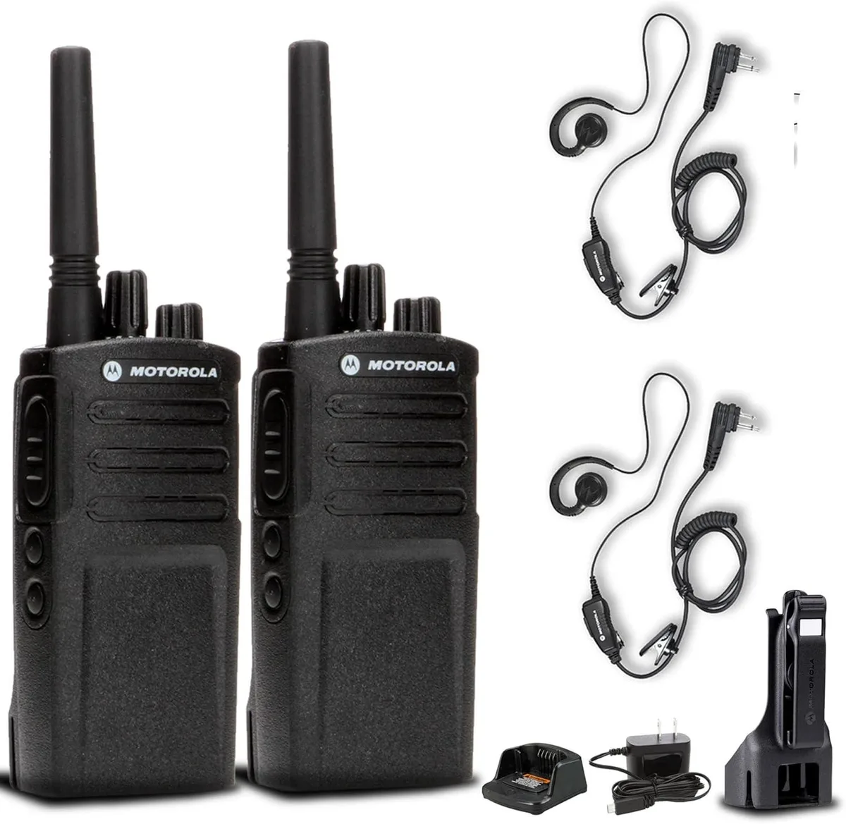 Motorola Motorola RMV2080 On-Site 2-Way Radio Twin Pack with HKLN4604 Earpieces — product photo