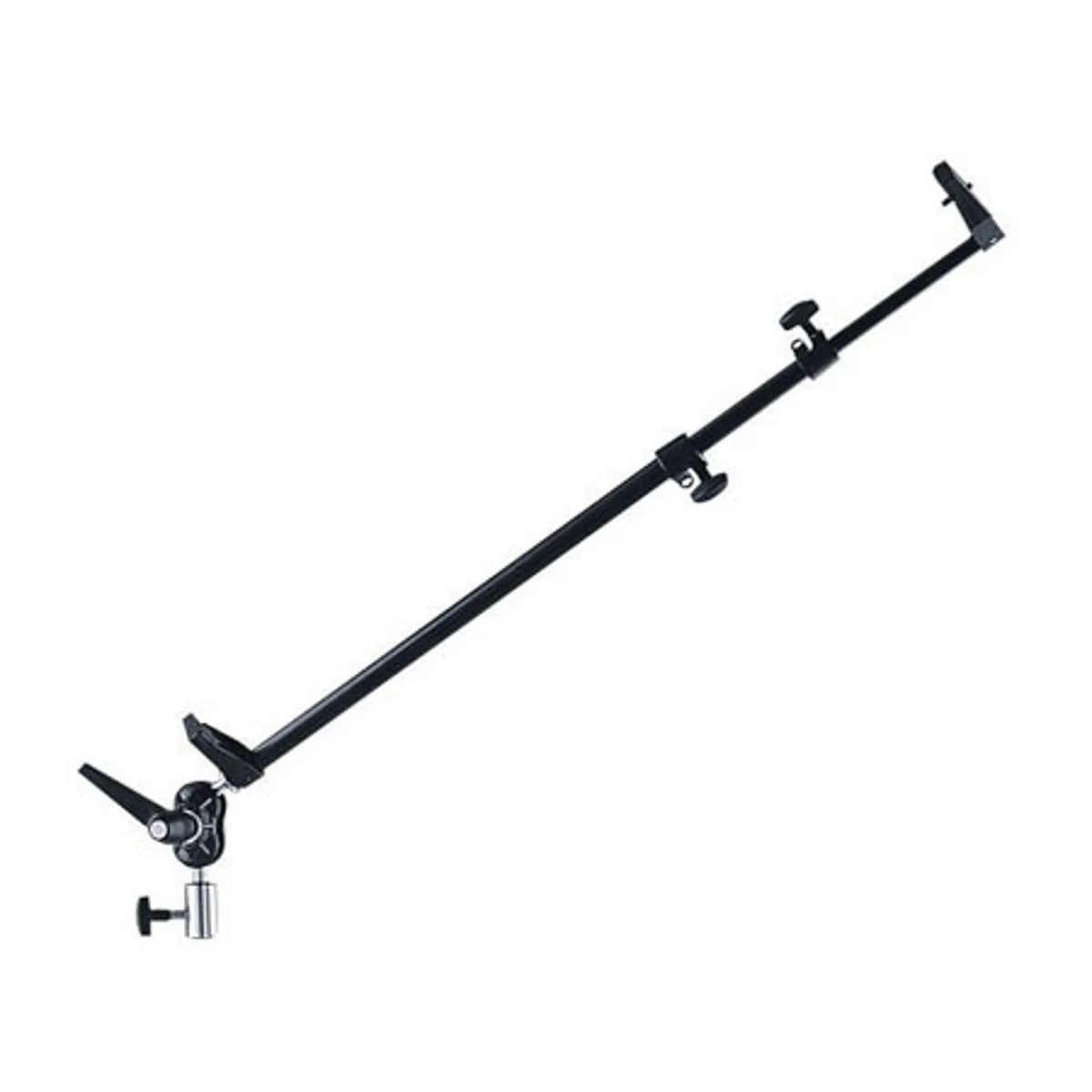 Black metal collapsible reflector holder with spring clips and 16 mm receiver