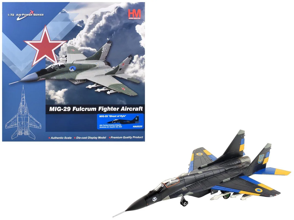 Hobby Master Hobby Master MiG-29 Fulcrum "Ghost of Kyiv" 1/72 Diecast hobby collectible — product photo