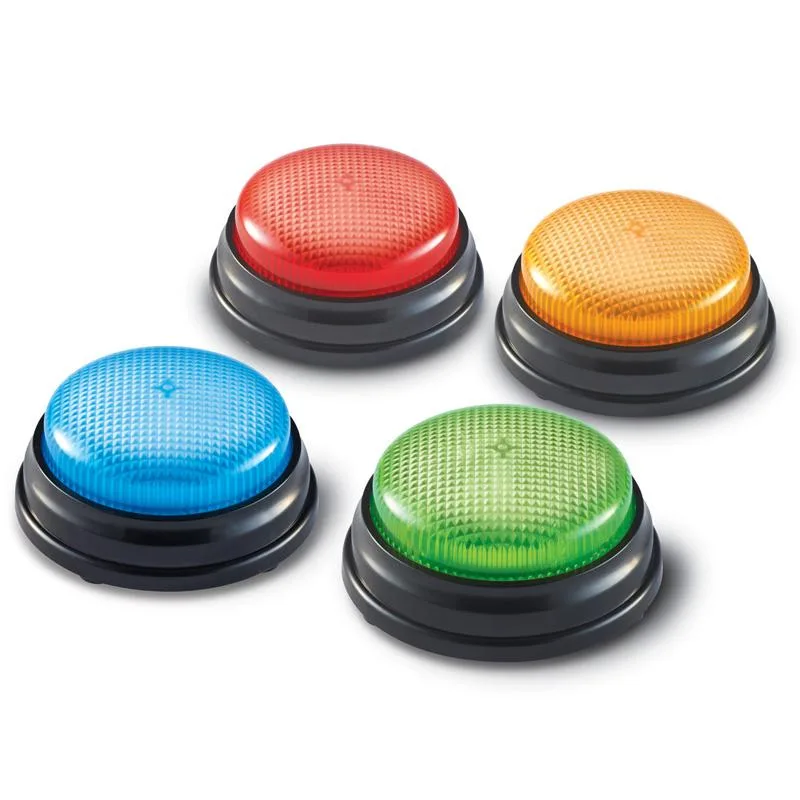 Learning Resources Learning Resources Lights and Sounds Buzzers Set of 4 game — product photo