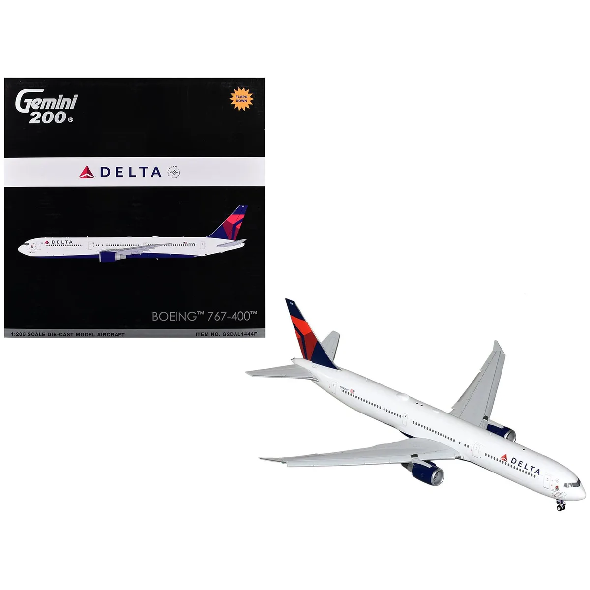 GeminiJets GeminiJets Boeing 767-400ER Delta Air Lines N482MH 1/200 Diecast Airplane — product photo
