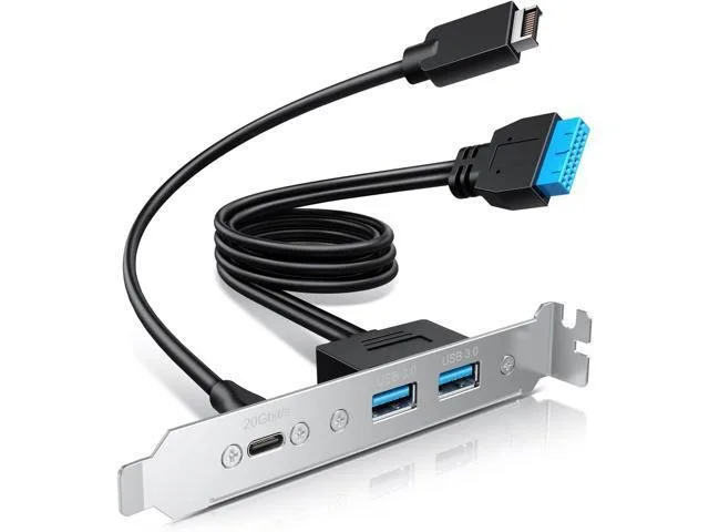 LORDWORLD LORDWORLD 20Gbps USB 3.2 Gen 2x2 Front Panel Adapter with PCIe Bracket — product photo