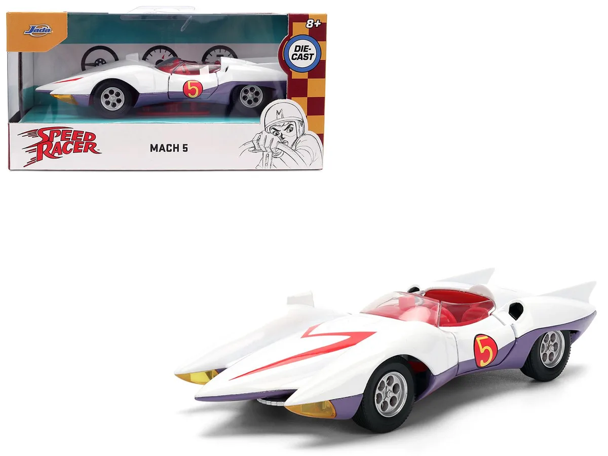 Jada Jada Mach 5 Speed Racer 1967 Anime Hollywood Rides 1/32 Diecast Car — product photo