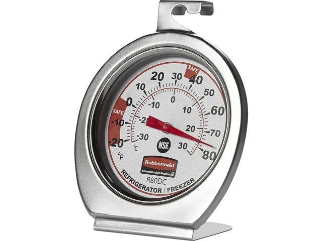 Rubbermaid Commercial Rubbermaid Commercial PELR80DCCT thermometer -20°F to 80°F dual dial — product photo