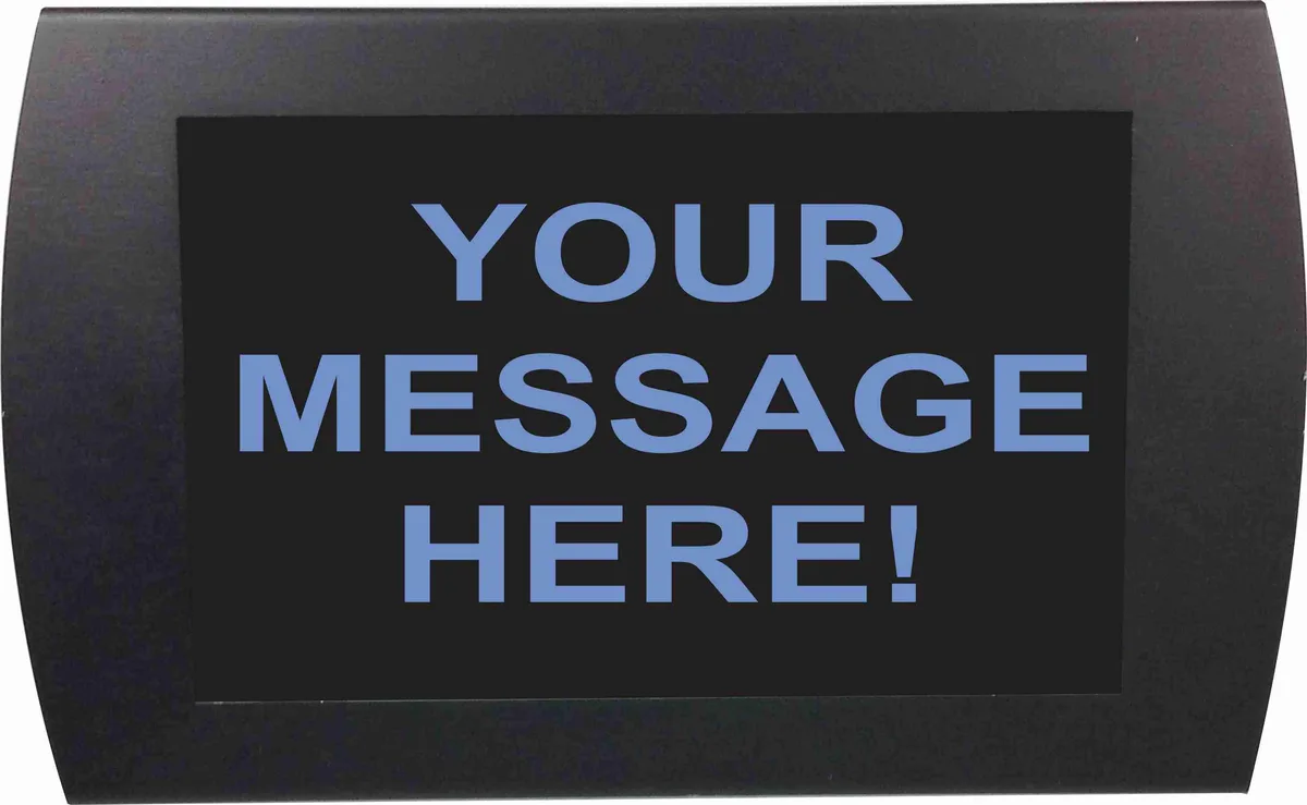 North American Herb &amp; Spice North American Herb &amp; Spice LED Lighted Sign Blue 9" x 5.5" x 1.5" 20 LEDs 25ft cable — product photo