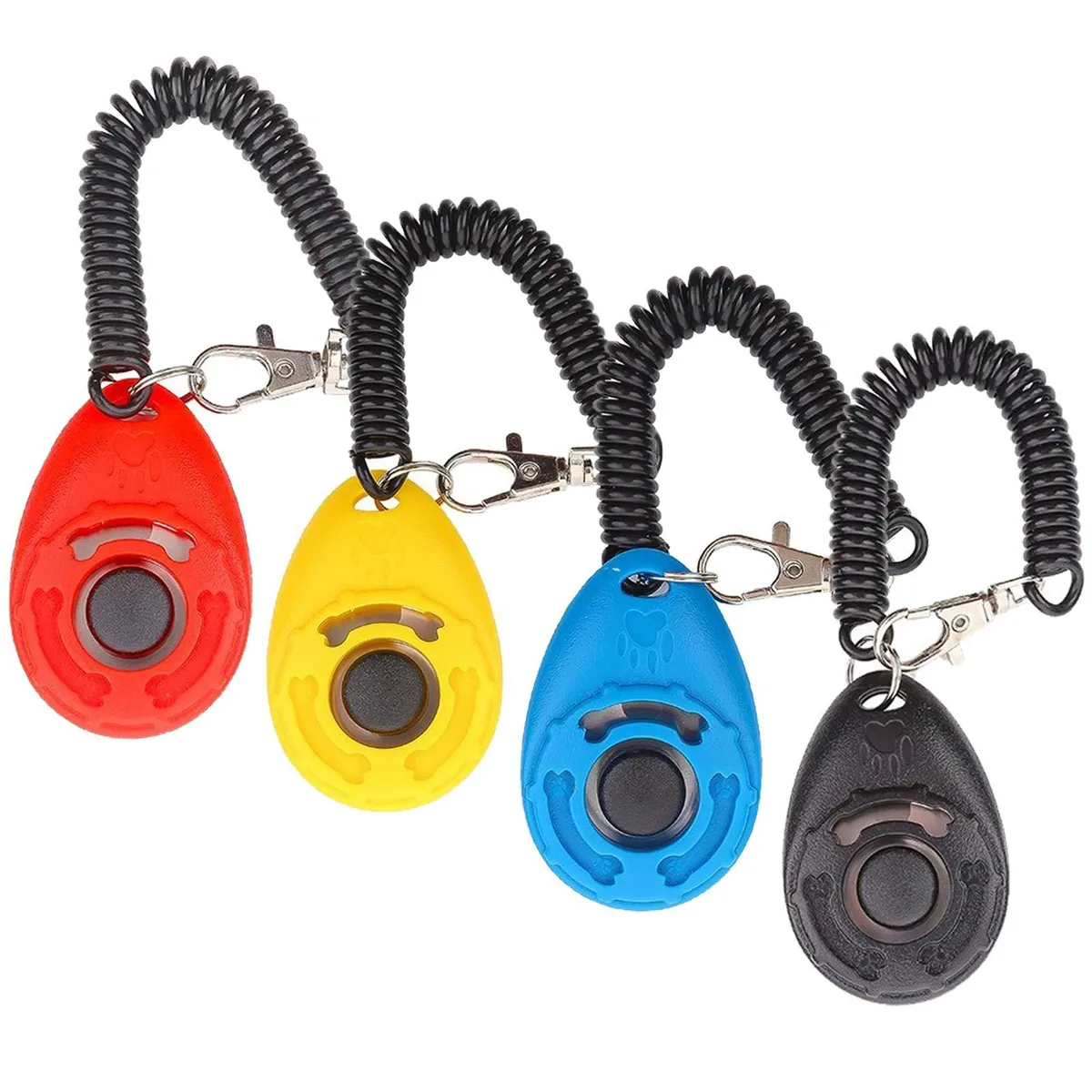 Diyife Dog Training Clicker 4 Pack Multi-Colour with Wrist Straps — product photo