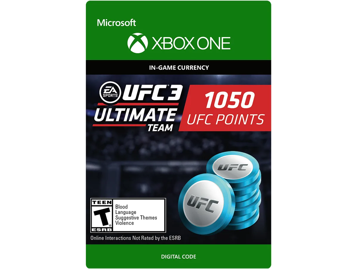 Electronic Arts Electronic Arts 7F6-00174 UFC 3 1050 Points Xbox One downloadable game — product photo