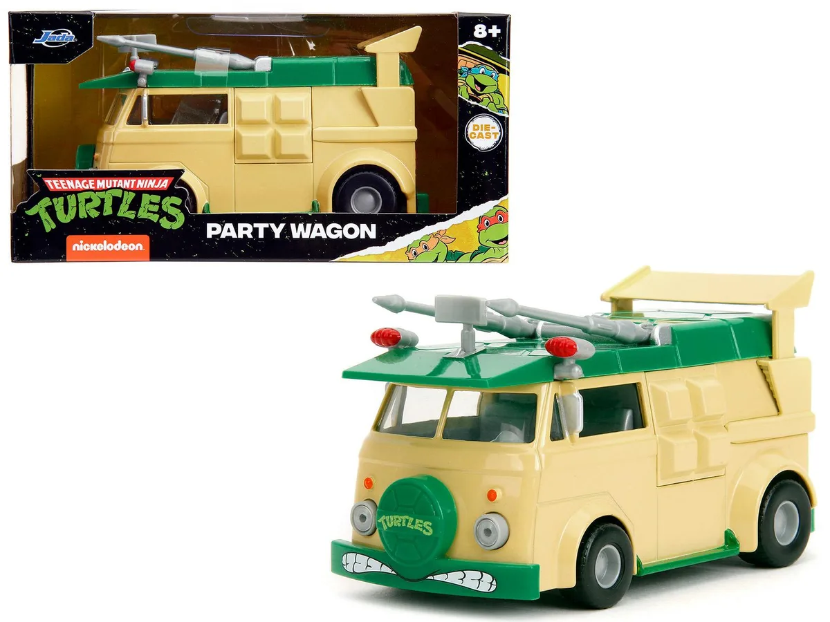 Jada Jada Party Wagon Green Beige Hollywood Rides Diecast Car — product photo