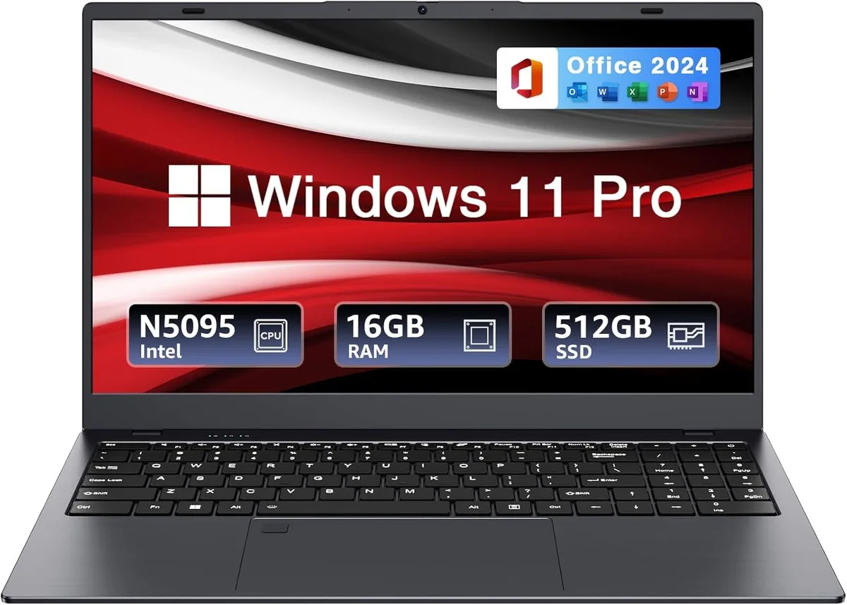 BiTECOOL BiTECOOL BTC501 laptop Intel Celeron N5095 16GB LPDDR4 512GB SATA3 SSD 15.6" FHD IPS Windows 11 Pro Gray — product photo