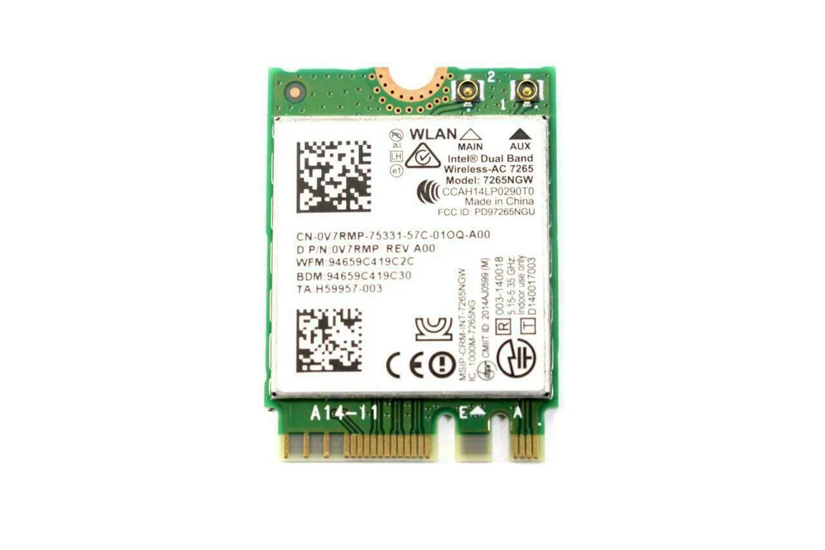 DELL DELL 7265NGW Intel Wireless-AC 7265 Bluetooth 4.0 PCI-E Wi-Fi adapter — product photo
