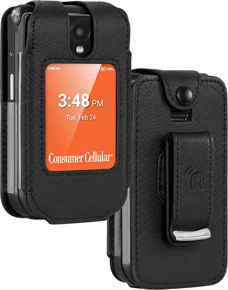 Nakedcellphone Nakedcellphone SN331CC Vegan Leather Case with Belt Clip — product photo