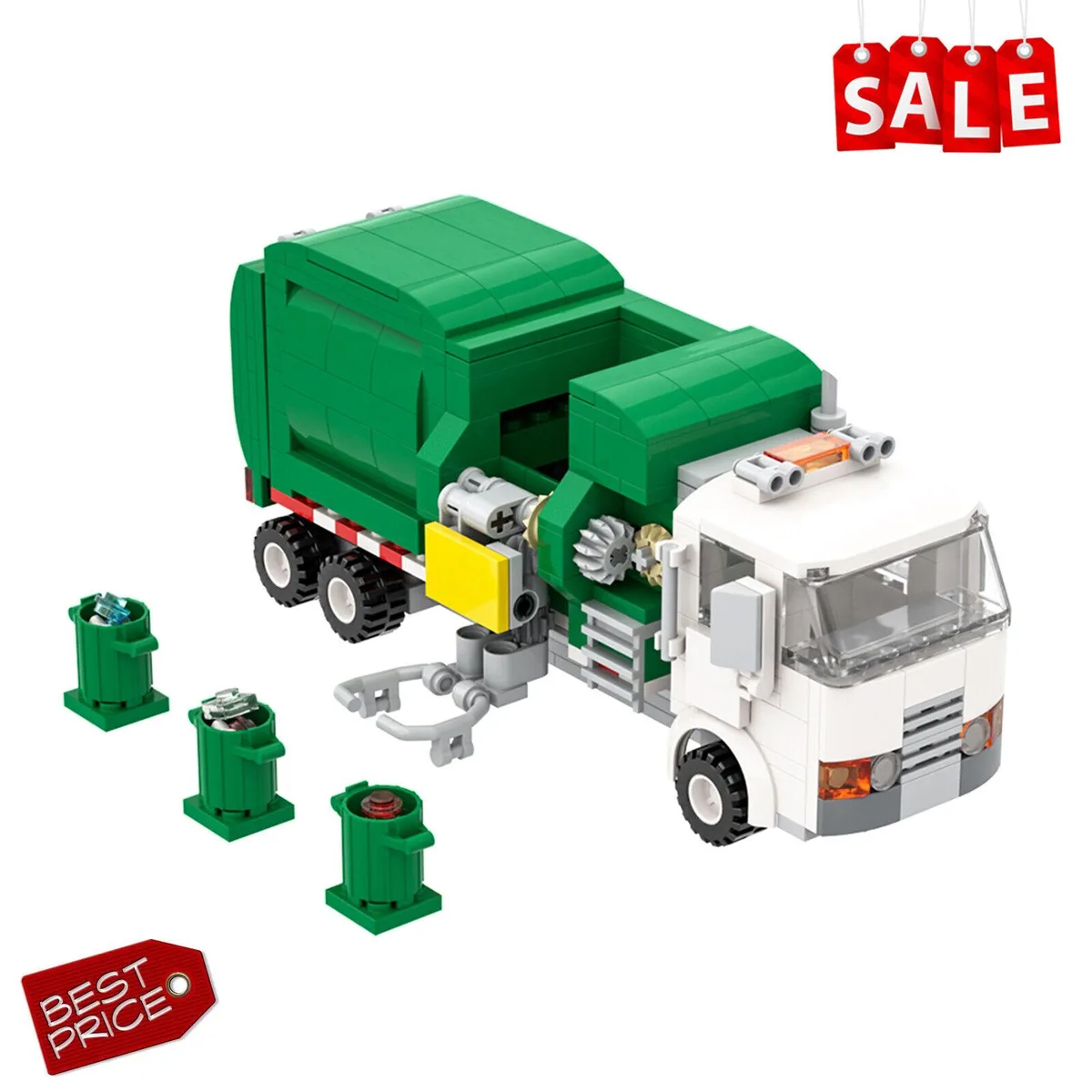 ZITIANYOUBUILD ZITIANYOUBUILD Automated Garbage Truck Educational Toy MOC — product photo