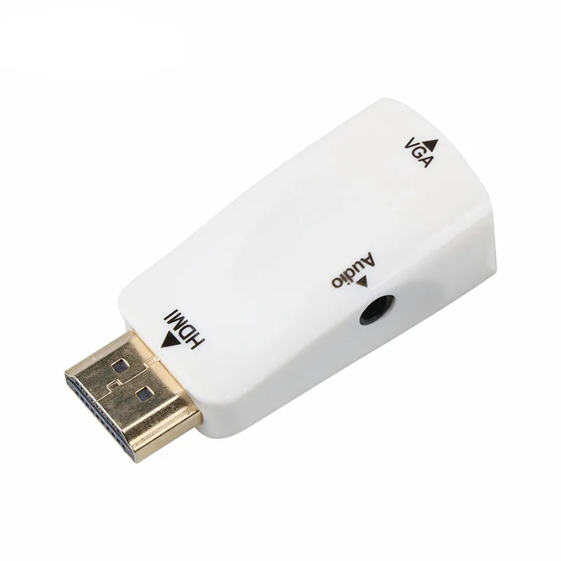 ESTONE ESTONE HDMI to VGA Converter 3.5mm Audio White — product photo