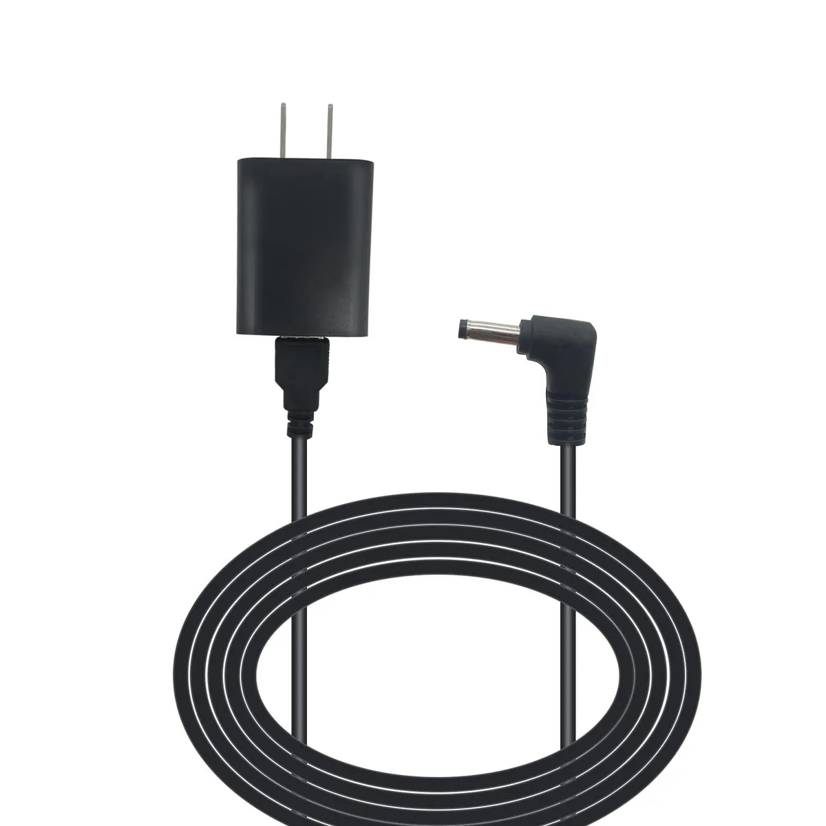 Black barrel-plug power adapter with 13-foot cable for Ring Stick Up Cam