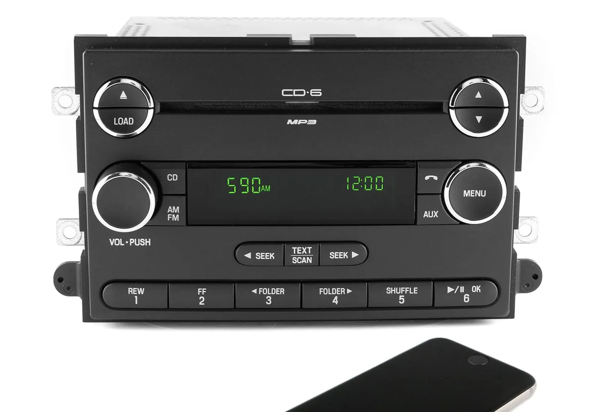 1 Factory Radio 1 Factory Radio 8E5T-18C815-BG AM FM MP3 6 CD Bluetooth receiver — product photo