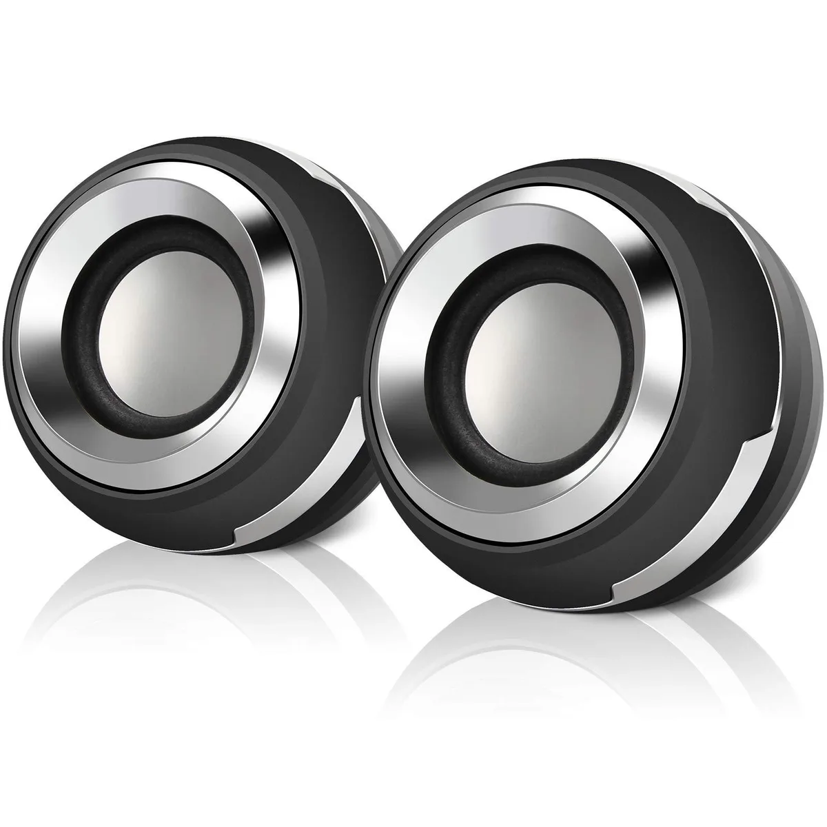  Zhaoyao computer speaker-1 2.0 USB 3 W Black Silver — product photo