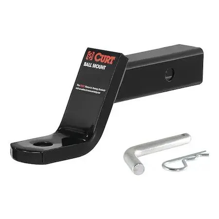 Black Class 3 ball mount with pin and 2 inch shank
