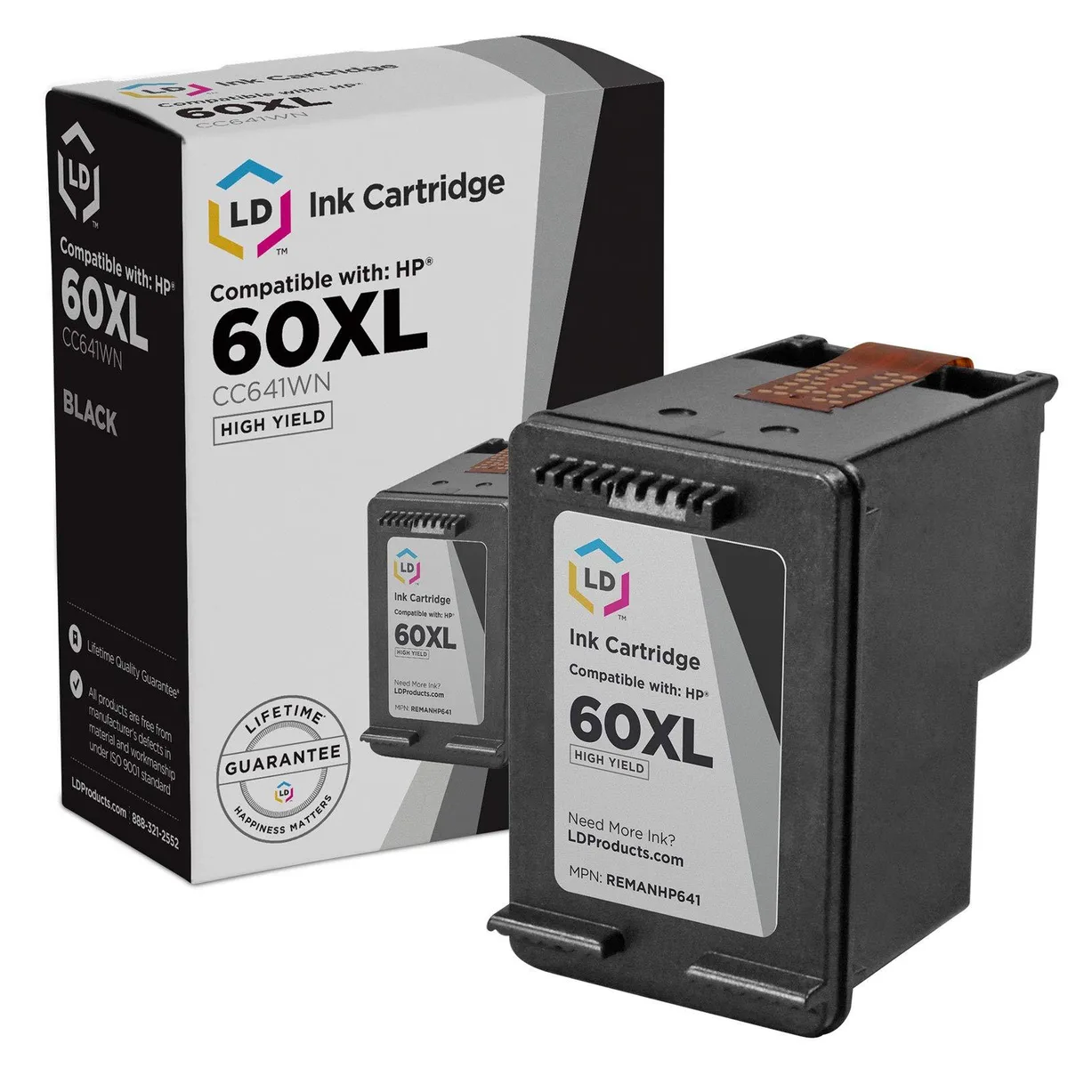 LD Products LD Products 60XL High Yield Black Ink Cartridge (600 Pages) — product photo