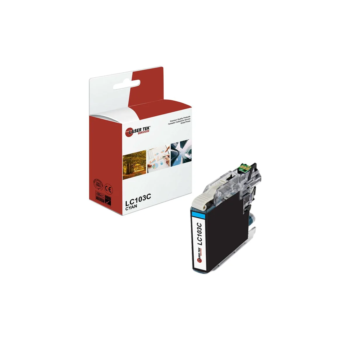 Laser Tek Services Laser Tek Services LC103C Cyan Ink Cartridge (600 pages) — product photo