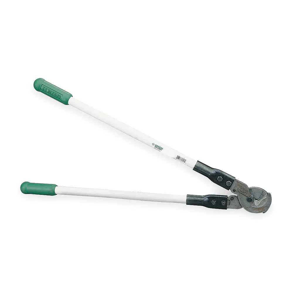 Greenlee 706 cable cutter with fiberglass handles and center-cut jaws
