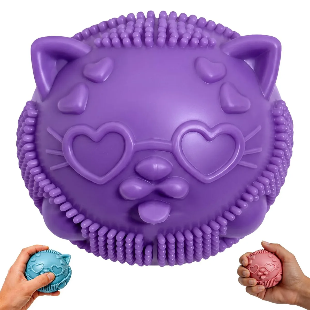  Cool Cat Squeeze Squishy Wild Cats Fuzz Ball Sensory Squeeze Toy — product photo