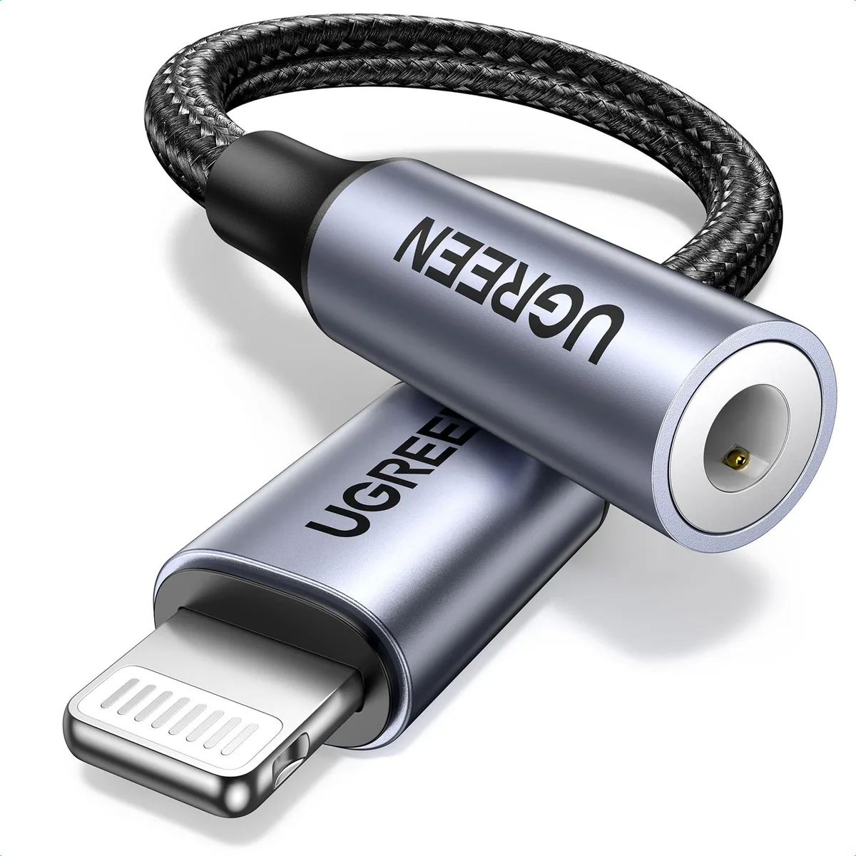  Ugreen 30756 Apple Certified Lightning to 3.5 mm Aux Audio Jack Dongle Grey — product photo