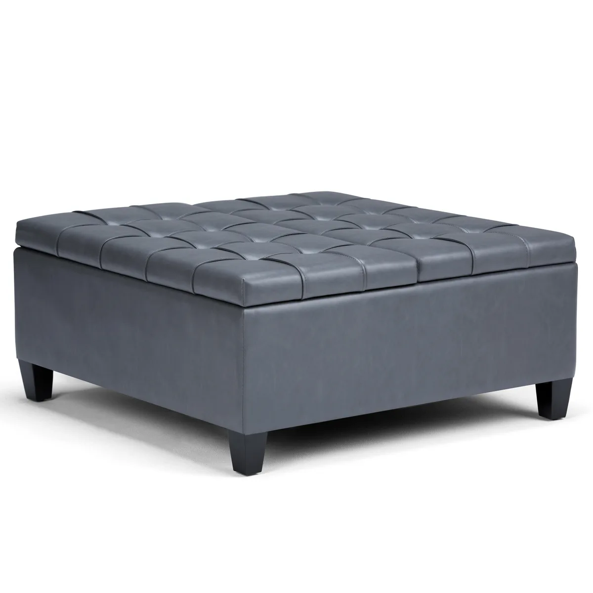 tuphen tuphen Harrison Coffee Table Storage Ottoman Stone Grey 36x36x16.5 occasional table — product photo