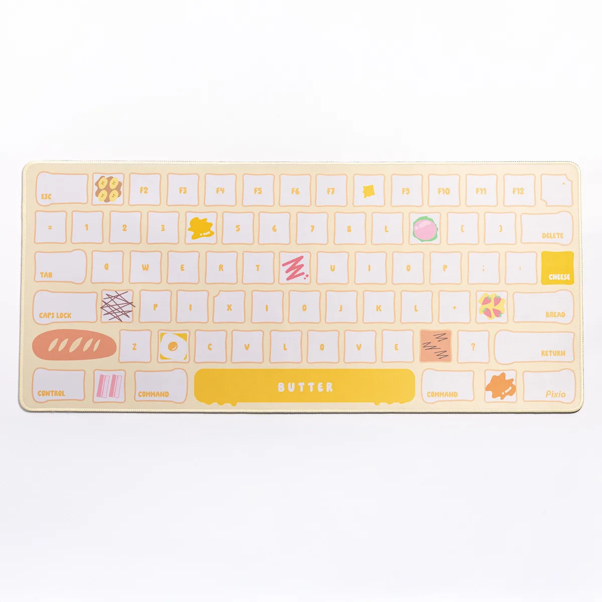 Pixio Pixio PXMP001XXL Buttery Keys Yellow Mouse Pad 35.4 x 15.7 — product photo