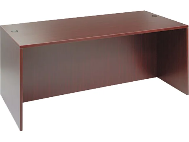 Alera Alera ALEVA217236MY Valencia Straight Desk Shell 71w x 35.5d x 29.6h Mahogany office furniture — product photo