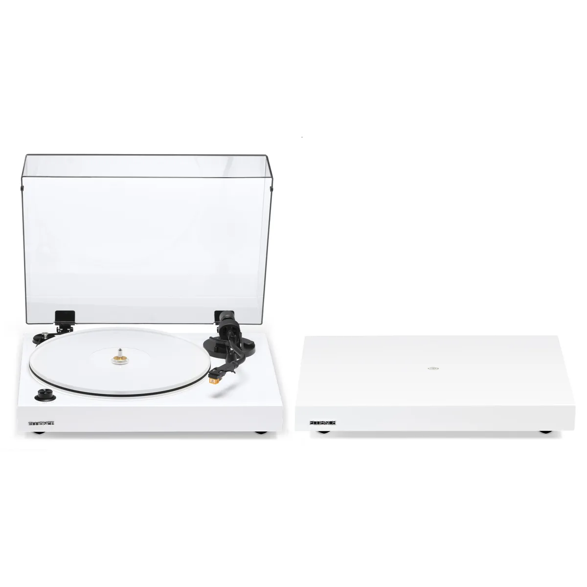 Fluance Fluance RT85N turntable with Nagaoka MP-110 cartridge and isolation base Piano White — product photo