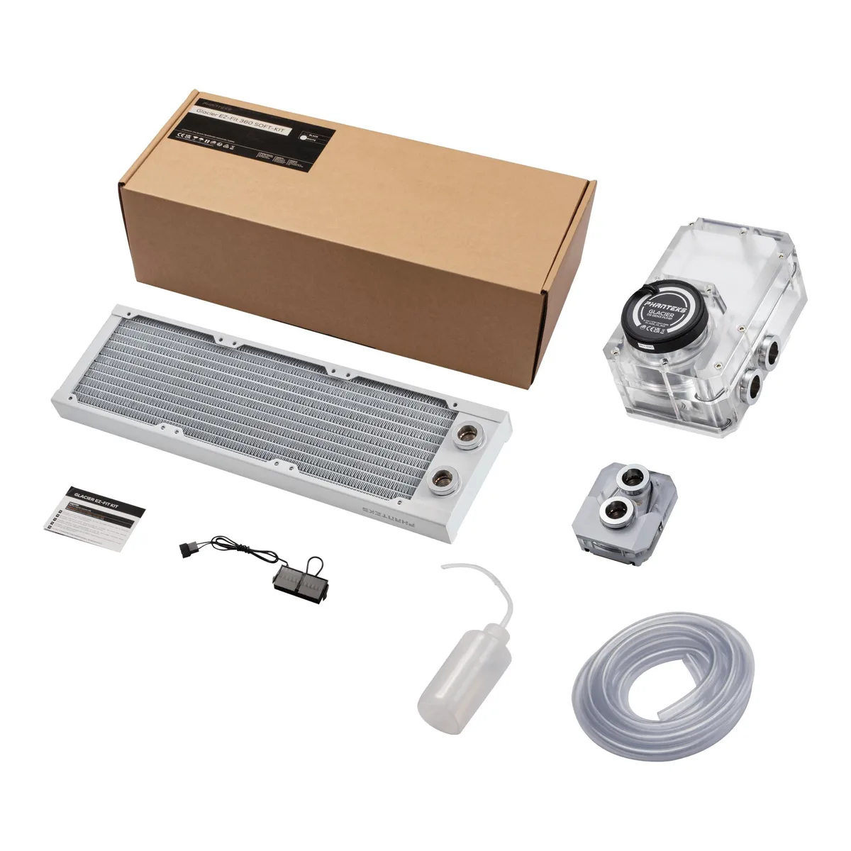 Phanteks Phanteks PH-GEF_KIT360-ST_DWT DIY Cooling 360mm Soft Tube White — product photo