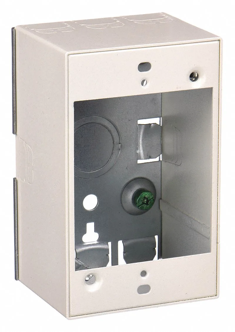 Ivory steel switch and receptacle box, deep style