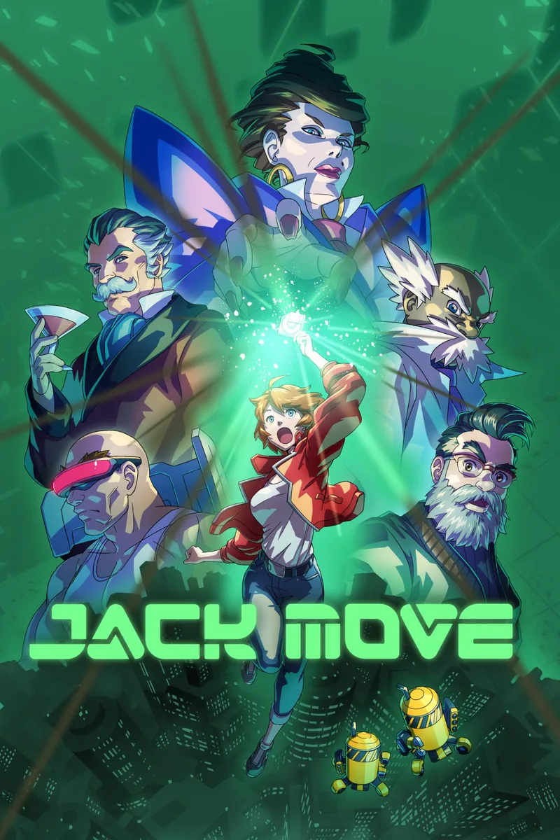 Steam code card for Jack Move cyberpunk JRPG