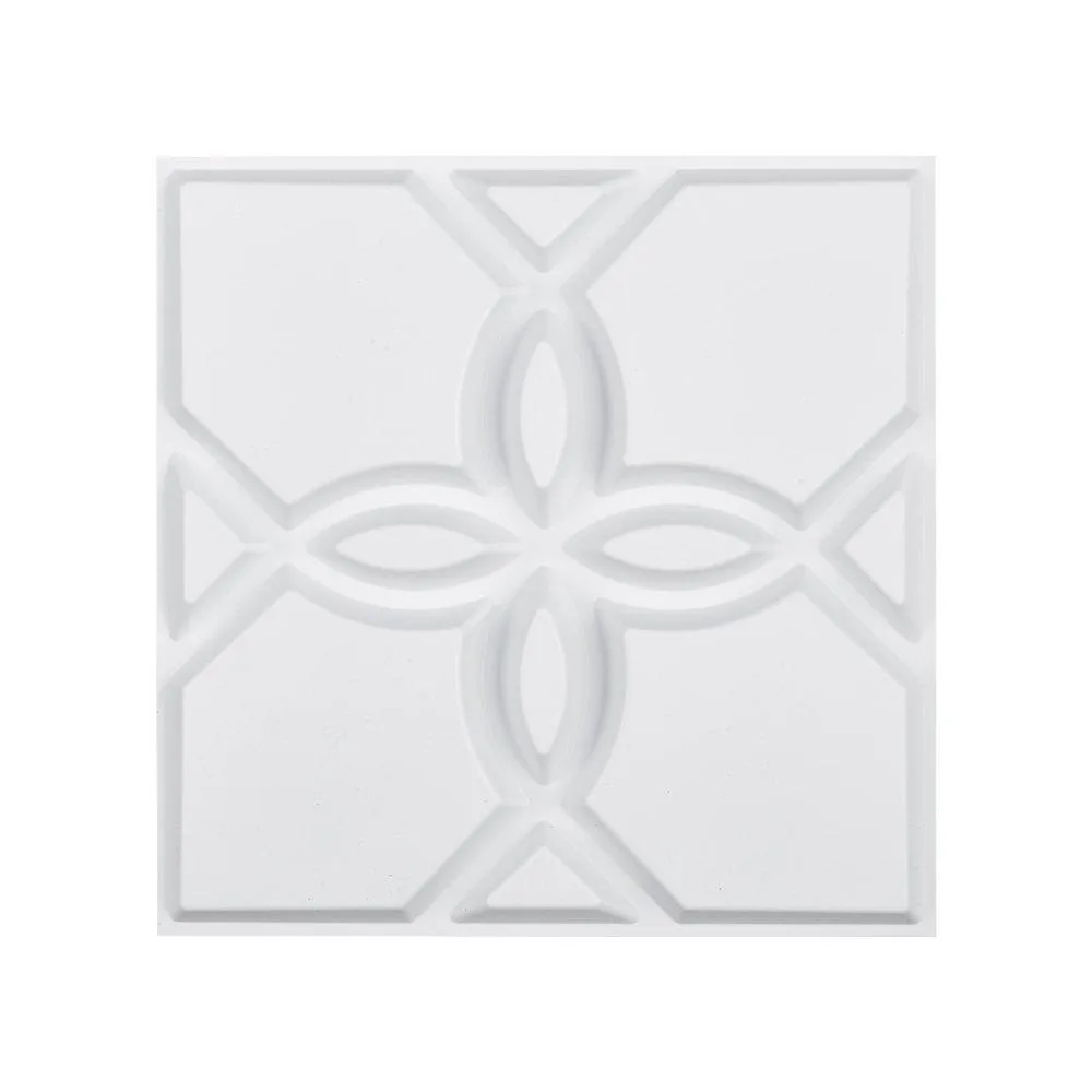 VEVOR VEVOR TD073 3D Wall Panels 33-Pack 32 sq.ft Matte White PVC Floral — product photo