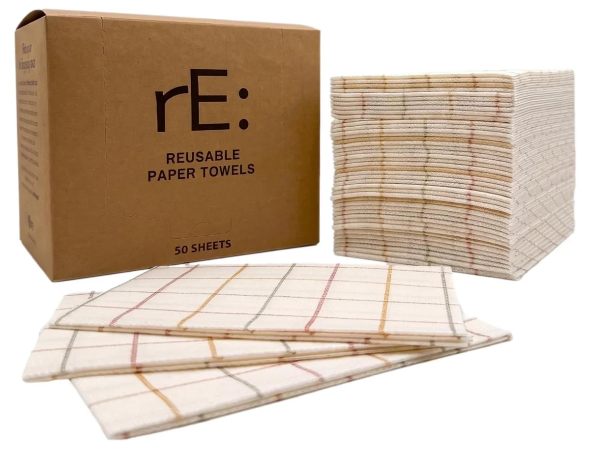 Roll of 50 tie-dye reusable plant-based viscose rayon sheets