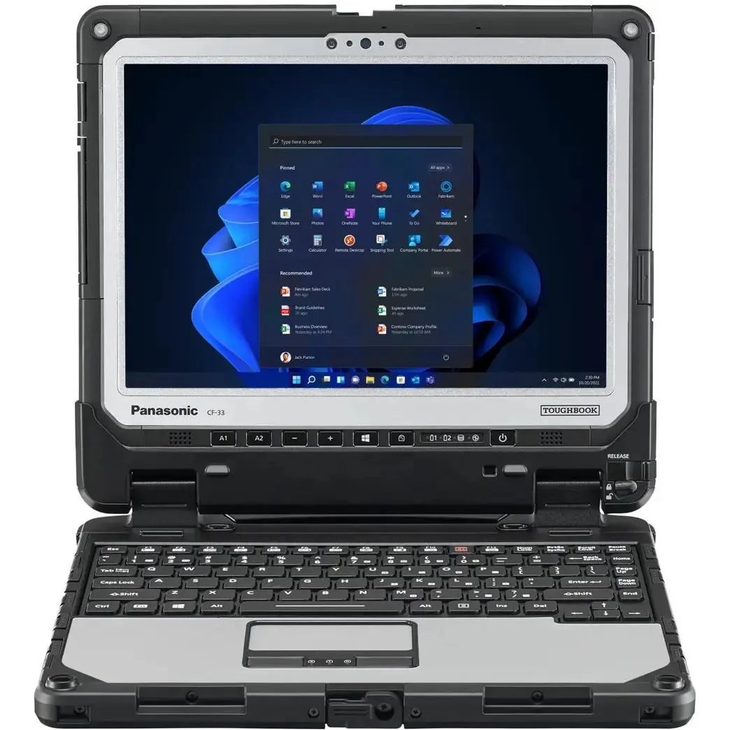 Panasonic Panasonic Toughbook 33 2-in-1 Laptop 12" QHD i5-7300U 16GB 512GB 4G LTE Barcode Reader Windows 11 Pro — product photo