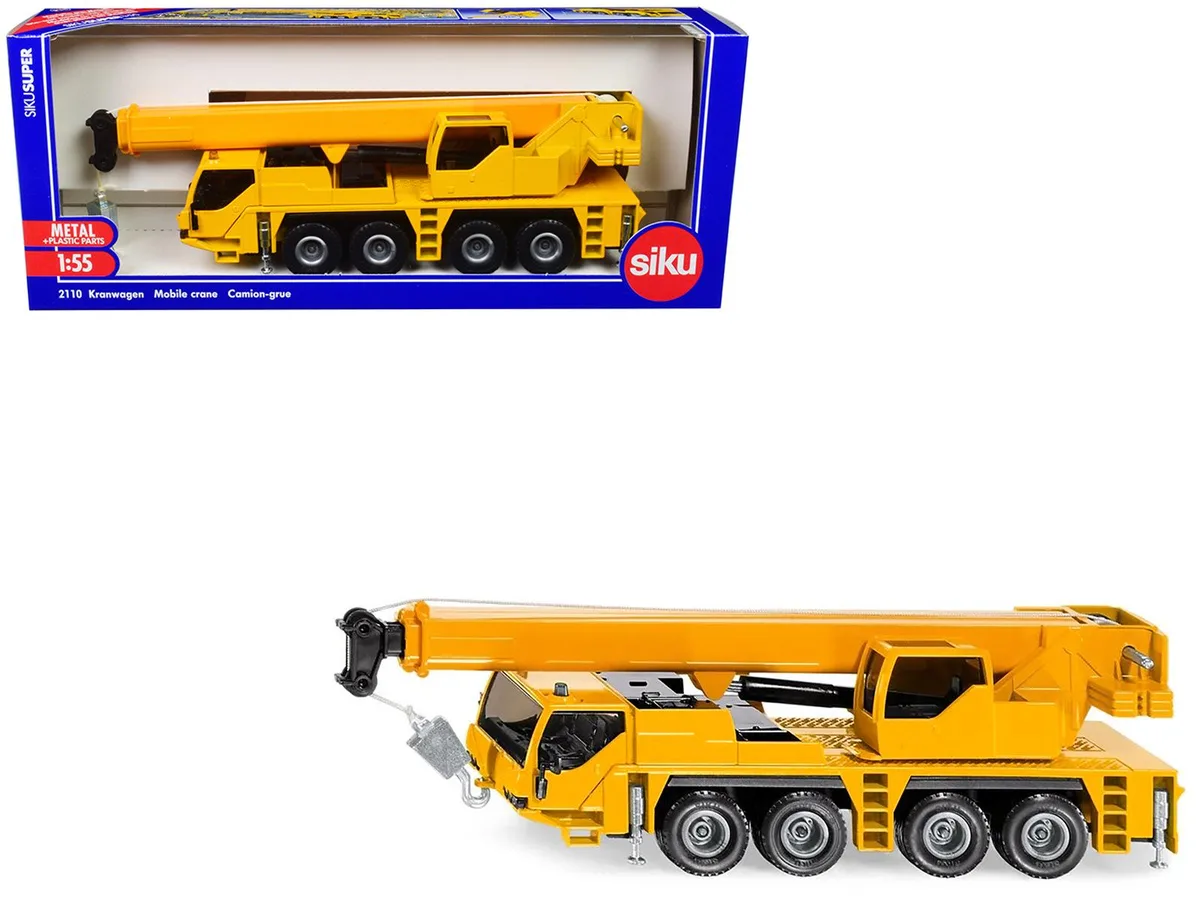Siku Siku Mobile Crane Yellow 1/55 Scale Diecast Model — product photo