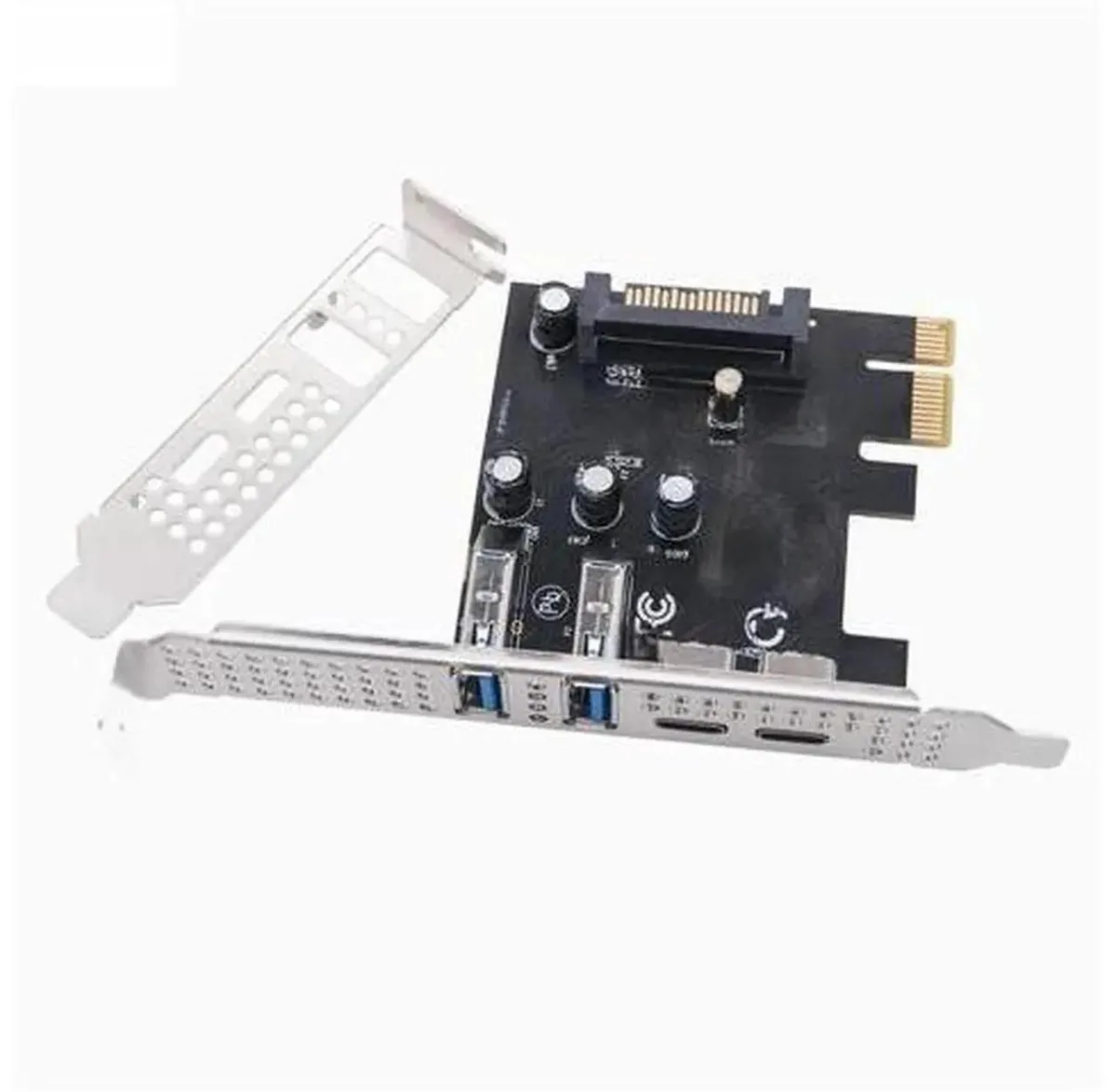 SMUGDESK SMUGDESK USB 3.2 Gen1 PCI-E Expansion Card 2 USB-A 2 USB-C data adapter — product photo