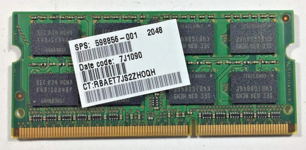 HP HP 598856-001 2GB DDR3 1333MHz SODIMM — product photo