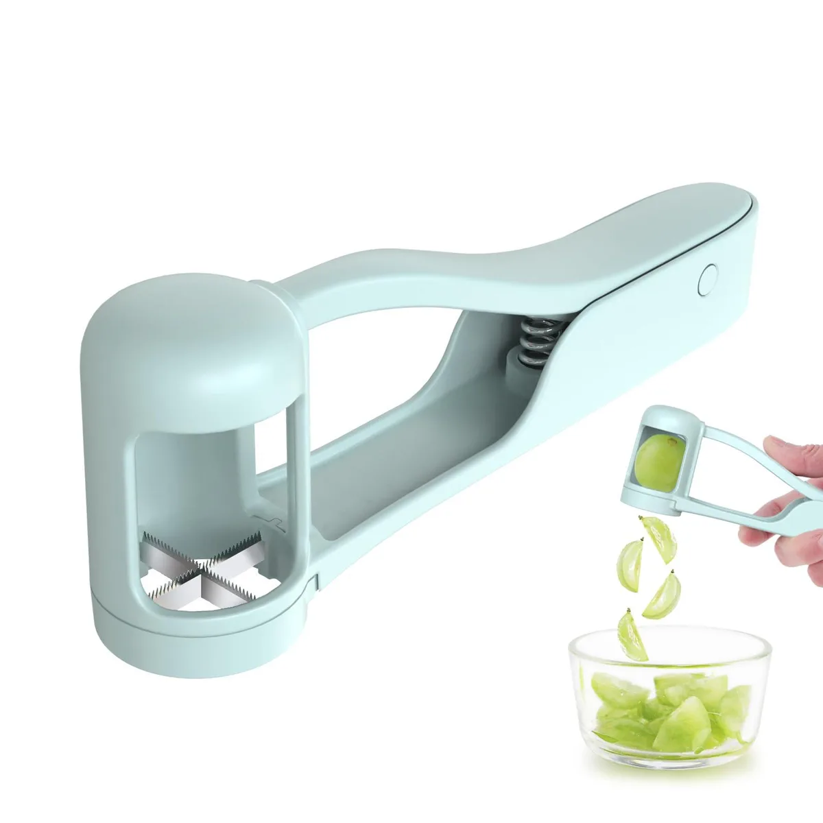  Luvan 03 Stainless Steel Grape Slicer 6.49 x 1.33 x 2.16 in — product photo