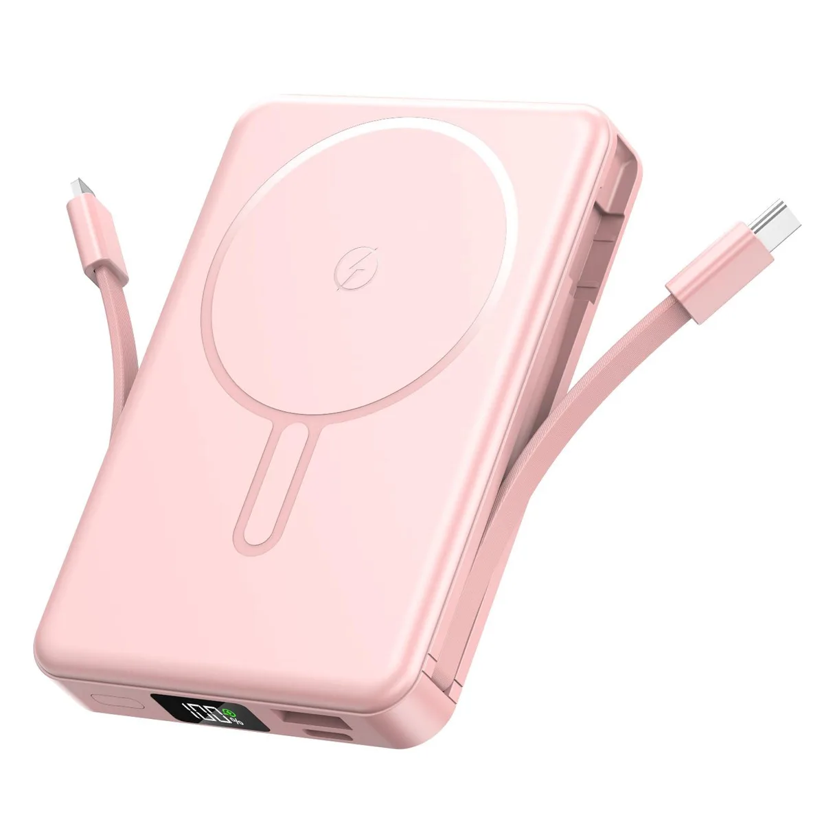  Chowchamps MC100 10000mAh 22.5W Magnetic Power Bank Pink — product photo