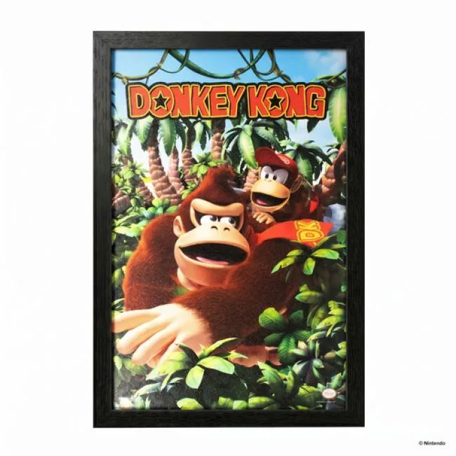 Pyramid America Pyramid America Donkey Kong DK Diddy 3D Jungle 11x17 Framed Gel Coat Paper — product photo