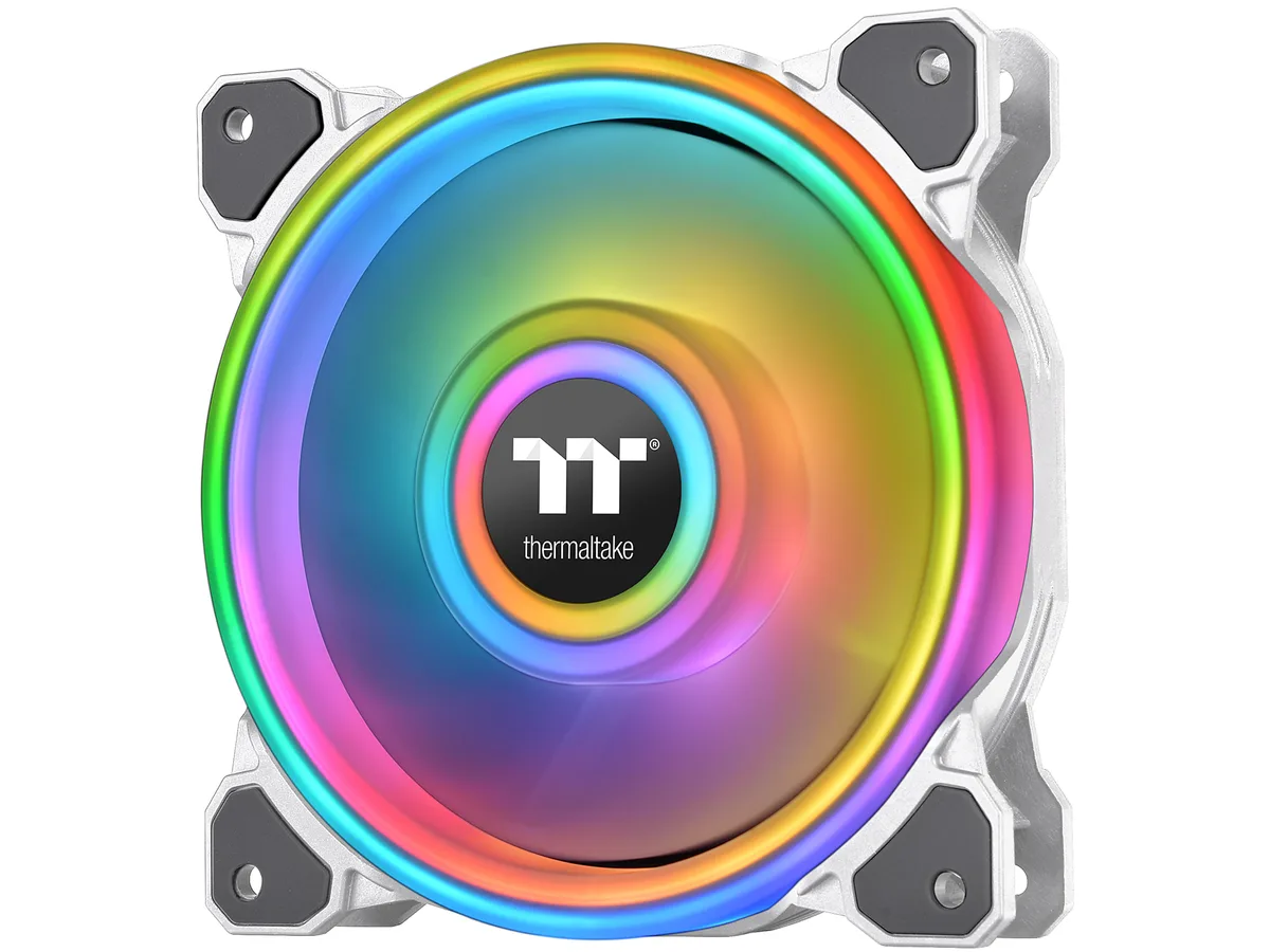 Thermaltake Thermaltake CL-F100-PL12SW-C Riing Quad 12 RGB 120mm case fan — product photo