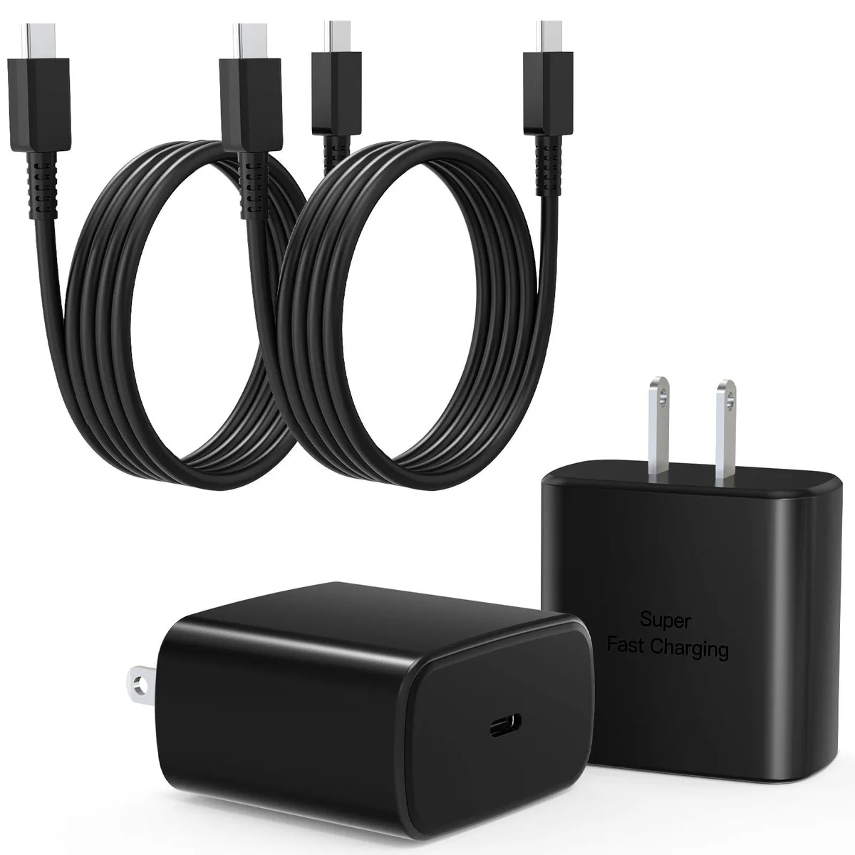  Mitesbony FEB-446 45W USB-C charger 2-pack 3ft cables — product photo