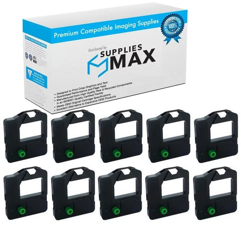 SuppliesMax SuppliesMax Facit 9288-1306 Compatible Printer Ribbon Black 10 Pack — product photo
