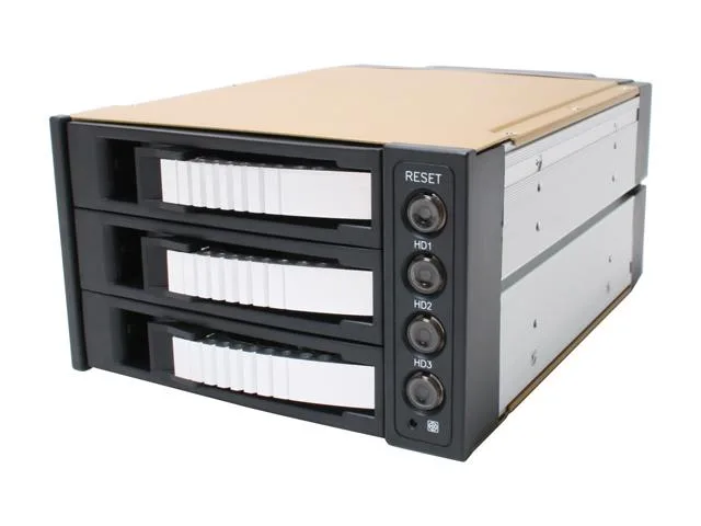 iStarUSA Inc. iStarUSA Inc. BPU-230-SA-Silver 2×5.25" to 3×3.5" SAS/SATA 6.0 Gb/s Hot-Swap Cage server accessory — product photo