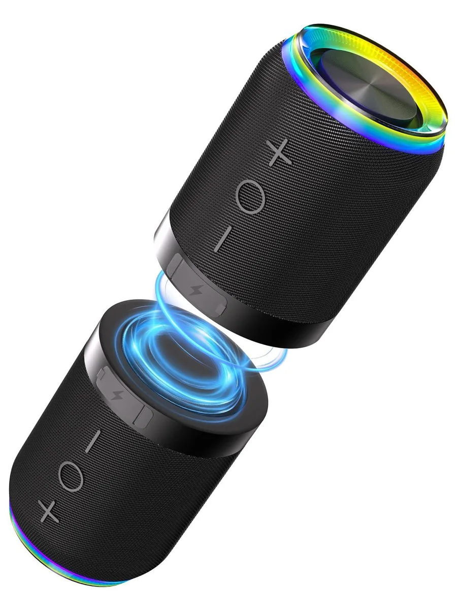  Aoacions HS-BT369 2-in-1 Magnetic Splittable Portable Speaker Black — product photo