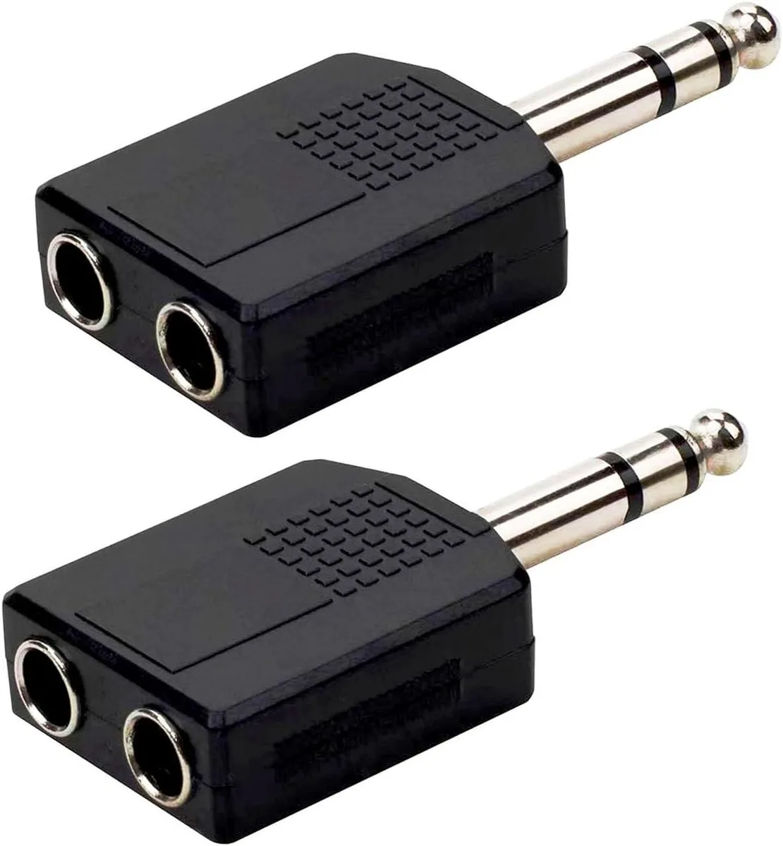 Boxwave Boxwave 1/4" TRS Stereo Splitter 6.35mm Male to Dual Female 2-Pack — product photo