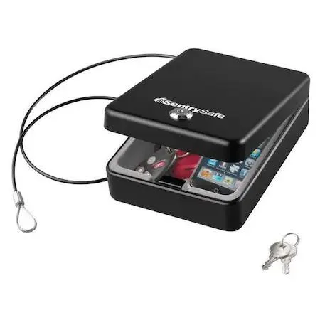 Sentry Safe Sentry Safe portable safe 0.05 cu ft key control black — product photo
