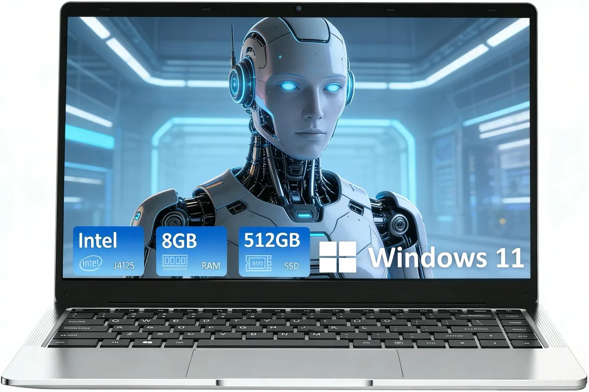GXMO GXMO 12508 14.1" J4125 8GB 512GB Windows 11 Pro Silver — product photo